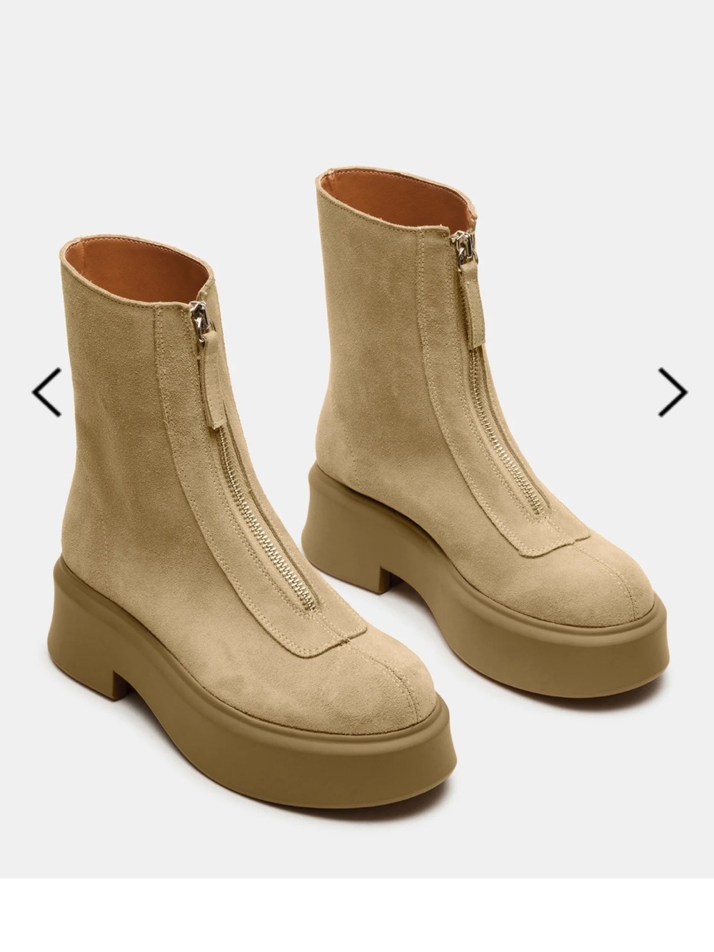Steve Madden Jones Boot Zip Front Tan 8.5